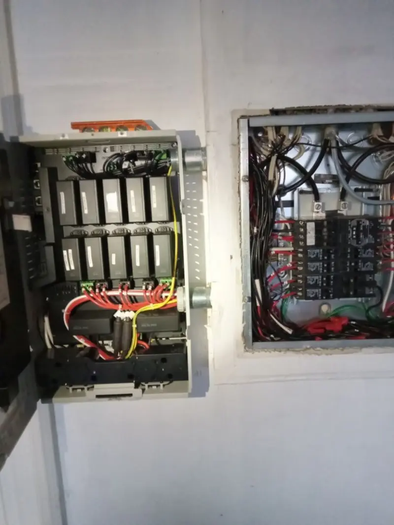 Electrical panel upgrade completed for Security Camera Wiring in Wayne